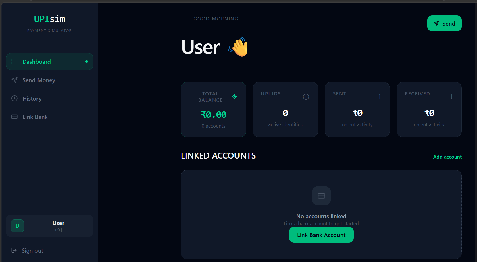 Upi Simulator